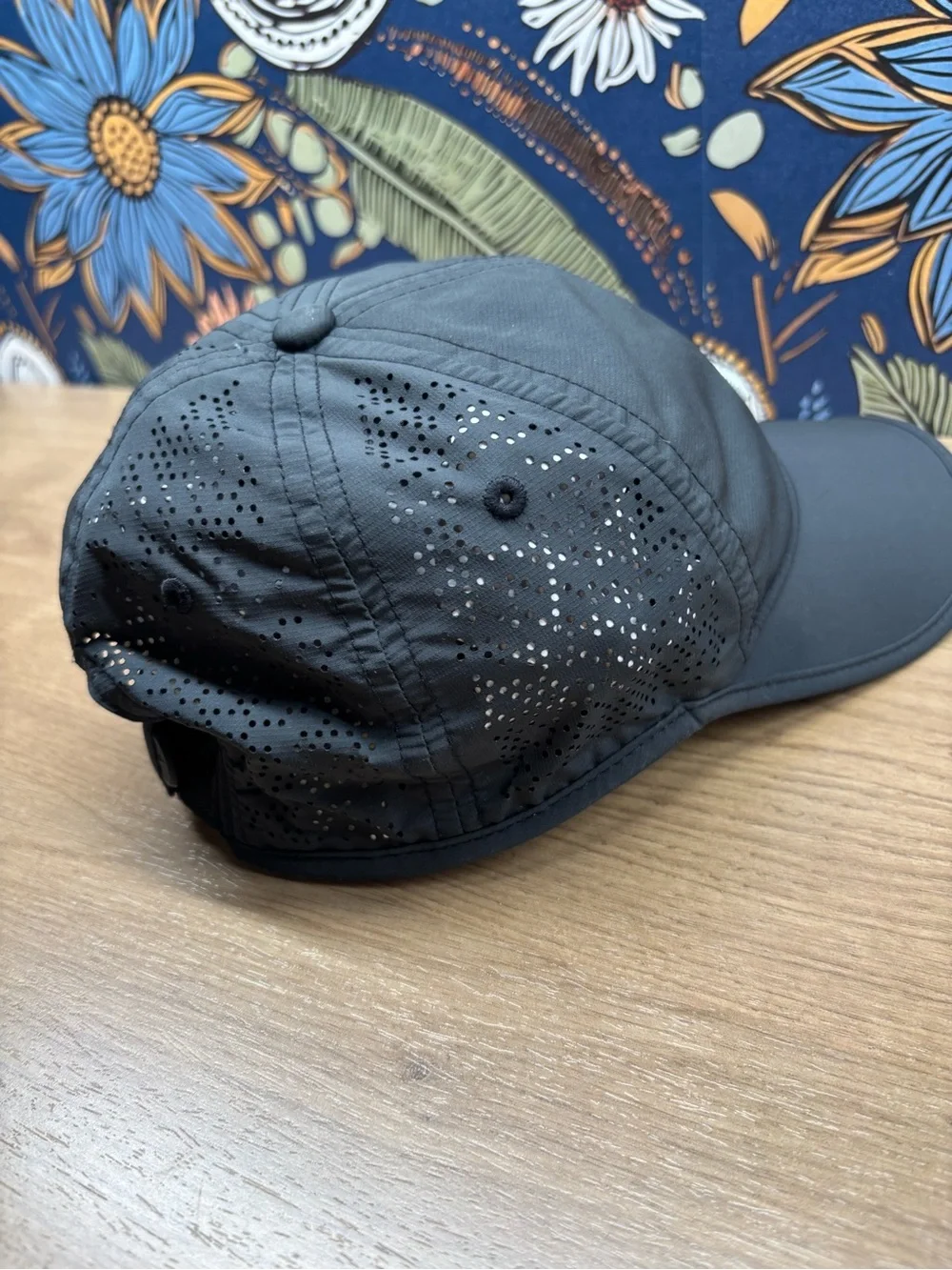Nike Women's Perdorated Black Cap with White Swoosh